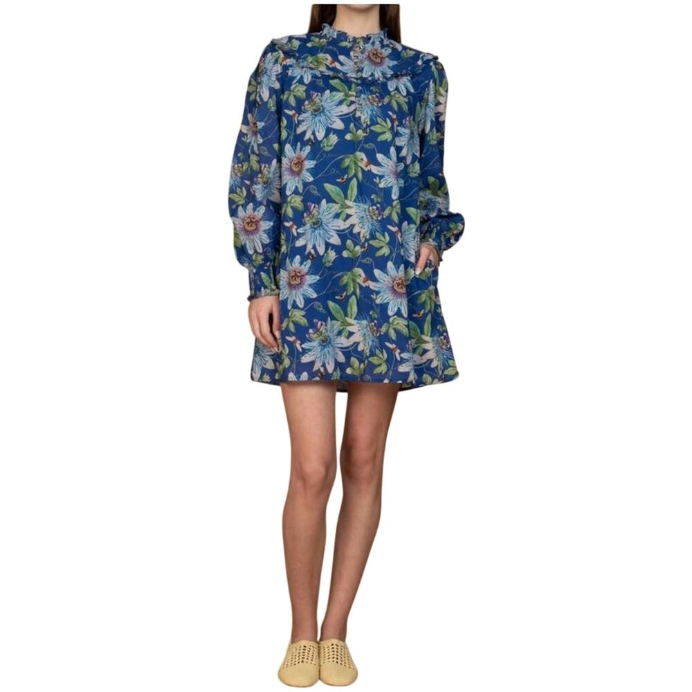 OLIVIA JAMES THE LABEL ella dress in passion lapis sz L